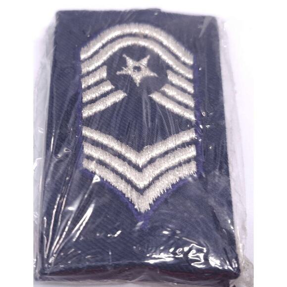 2 US Air Force USAF Chief Master Sergeant E9 E-9 E 9 Shoulder Mark Epaulettes - Picture 1 of 2